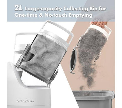 NEAKASA P2 Pro Dog & Cat Grooming Kit with Vacuum - White