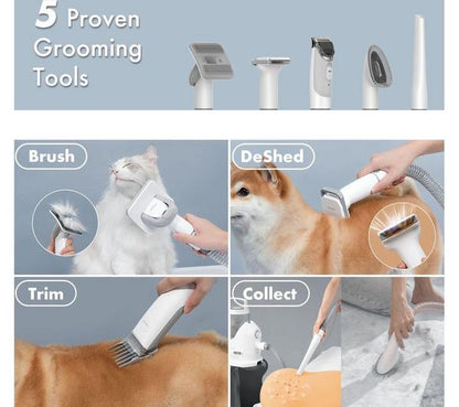NEAKASA P2 Pro Dog & Cat Grooming Kit with Vacuum - White