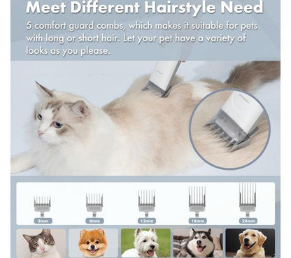 NEAKASA P2 Pro Dog & Cat Grooming Kit with Vacuum - White