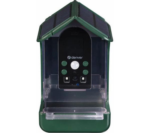 DENVER BFC-1200 Smart Camera Bird Feeder with Solar Roof - Green