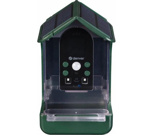 DENVER BFC-1200 Smart Camera Bird Feeder with Solar Roof - Green