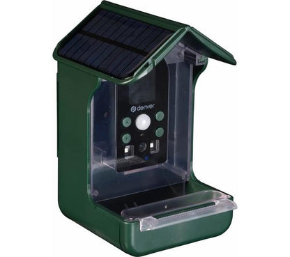 DENVER BFC-1200 Smart Camera Bird Feeder with Solar Roof - Green