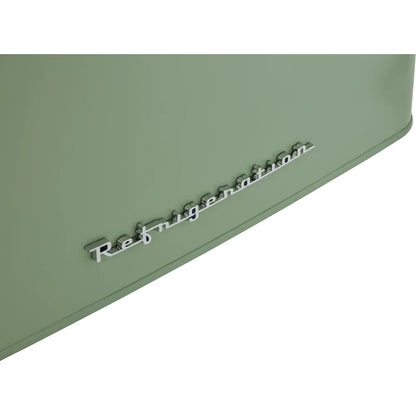 Betty Meadow Retro Static Fridge Freezer, 80/20, Green, D Rated
