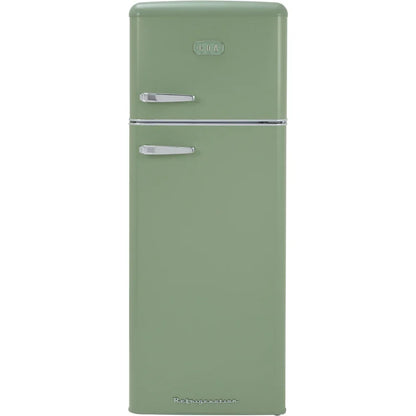 Betty Meadow Retro Static Fridge Freezer, 80/20, Green, D Rated
