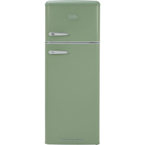 Betty Meadow Retro Static Fridge Freezer, 80/20, Green, D Rated