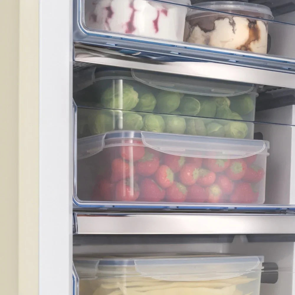 Amica FKR29653C Retro Static Fridge Freezer, 60/40, Cream, E Rated