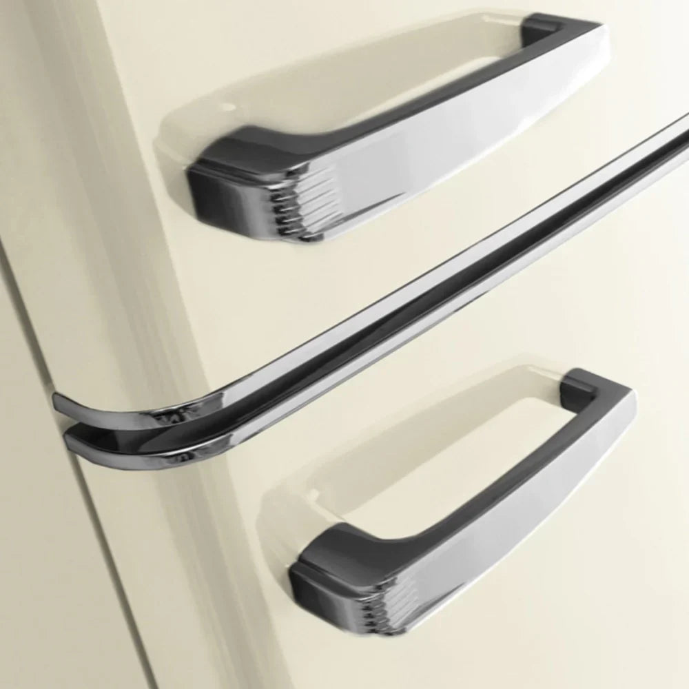 Amica FKR29653C Retro Static Fridge Freezer, 60/40, Cream, E Rated