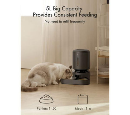 PETLIBRO Granary Automatic Dual Pet Food Feeder - 5 Litre, Black